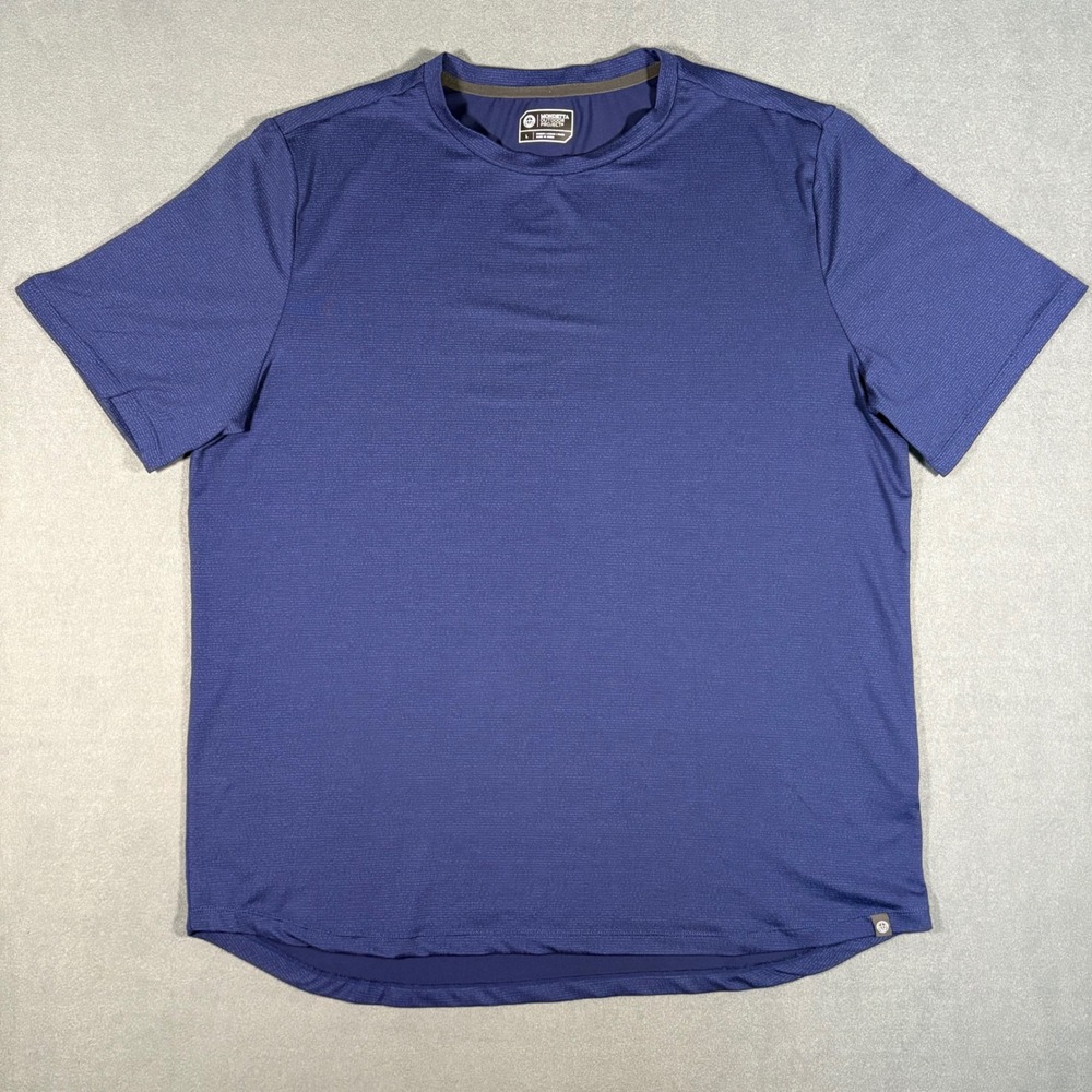 Mondetta Outdoor Project Shirt‎ Mens Large Blue Stretch Performance Wicking Tee